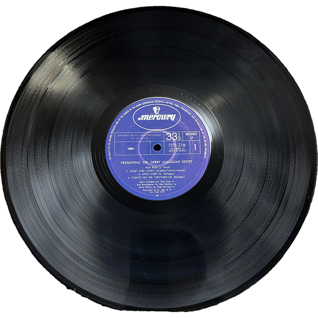 Gerry Mulligan And His Sextet — Presenting The Gerry Mulligan